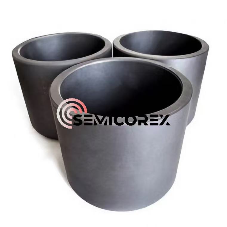 SiC लेपित ग्रेफाइट क्रूसिबल